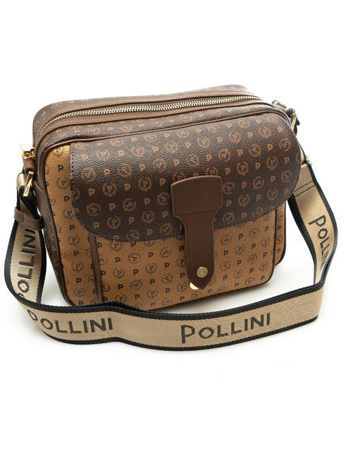  HERITAGE Geantă de umăr mică maro / crem - Genți femei