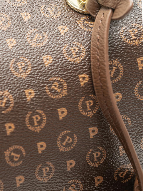  HERITAGE Geantă de mână, cu curea de umăr maro / crem - Genți femei