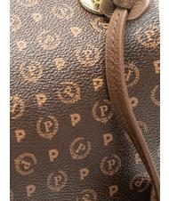 POLLINI  HERITAGE Geantă de mână, cu curea de umăr maro / crem - Genți femei - 4