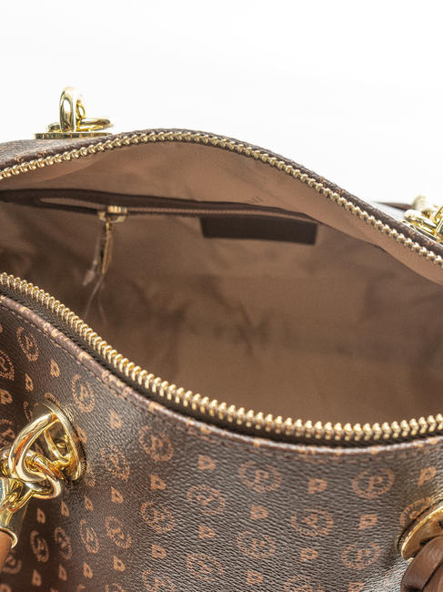  HERITAGE Geantă de mână, cu curea de umăr maro / crem - Genți femei