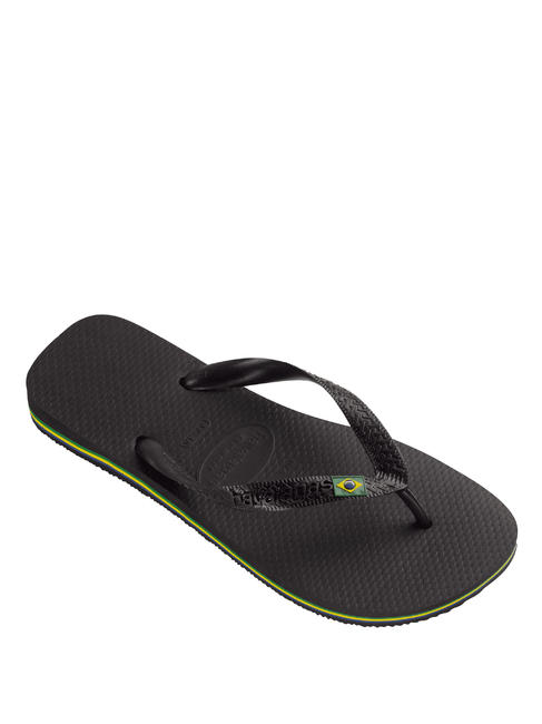  BRASIL LOGO Flip flops BLACK - Pantofi unisex