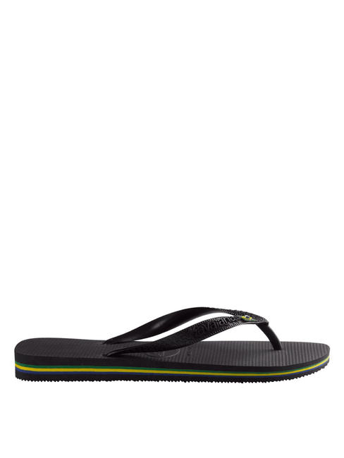  BRASIL LOGO Flip flops BLACK - Pantofi unisex