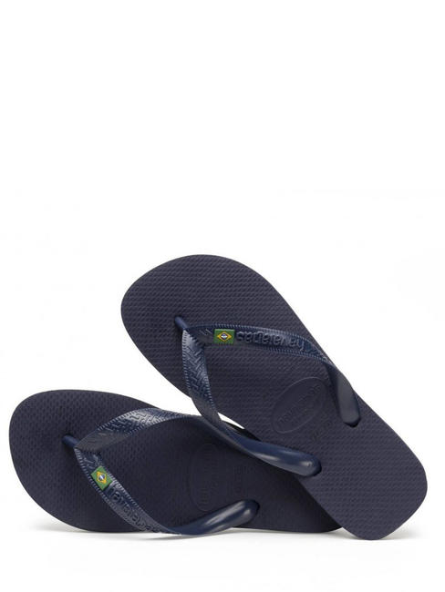  BRASIL LOGO Flip flops navyblu - Pantofi unisex