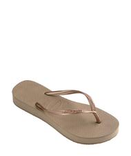HAVAIANAS SLIM FLATFORM SLIM FLATFORM Flip-flops pentru femei rose / aur - Pantofi femei - 2