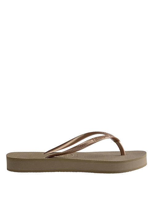 SLIM FLATFORM SLIM FLATFORM Flip-flops pentru femei rose / aur - Pantofi femei