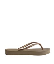 HAVAIANAS SLIM FLATFORM SLIM FLATFORM Flip-flops pentru femei rose / aur - Pantofi femei - 3