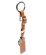 PIQUADRO  WASSILY Charm Keychain din piele și metal - Portchei