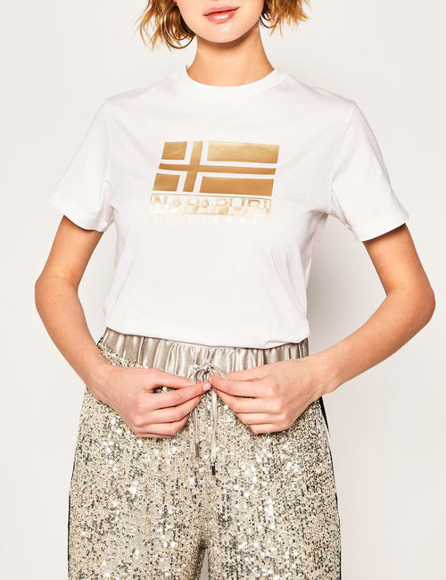 Napapijri Tricou SHYAMOLI pentru femei BRIGHT WHITE 002 - tricou