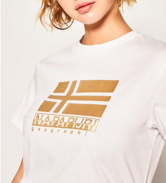 Napapijri Tricou SHYAMOLI pentru femei BRIGHT WHITE 002 - tricou