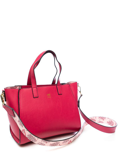  BREEZE Shoppin Bag manual, cu curea de umăr FUXIA - Genți femei