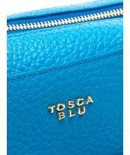 TOSCA BLU  Geantă de umăr NINFEA Mini, din piele electric albastru - Genți femei - 4