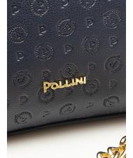 POLLINI  HERITAGE EMBOSSED Mini carcasă cu curea de umăr albastru - Genți femei - 3