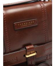 THE BRIDGE VIGNA  Geantă de umăr, din piele BROWN - Genți femei - 4