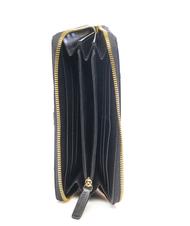 THE BRIDGE VIGNA  Portofel din piele cu fermoar Negru de aur - Portofele femei - 3