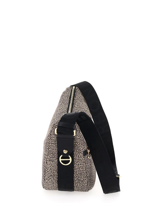 LUNA BAG SMALL ECO LINE Geantă LUNA Hobo, Mic OP / NATURAL / NEGRU - Genți femei