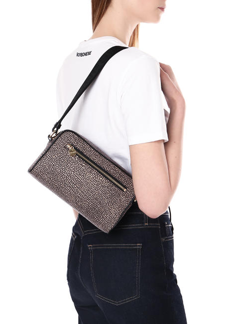 CAMERA CASE SMALL ECO LINE Geantă de umăr mini, din material textil OP / NATURAL / NEGRU - Genți femei