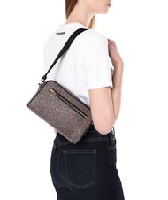 BORBONESE CAMERA CASE SMALL ECO LINE Geantă de umăr mini, din material textil OP / NATURAL / NEGRU - Genți femei - 5