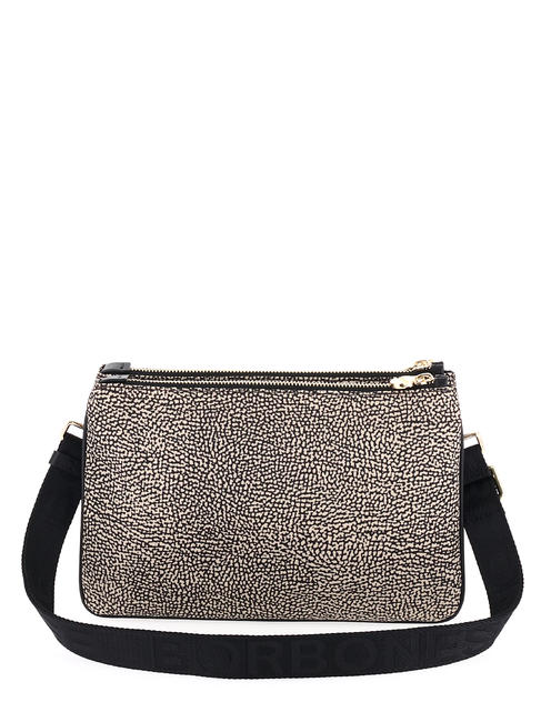 TRACOLLA SMALL ECO LINE Geantă de umăr, mică OP / NATURAL / NEGRU - Genți femei