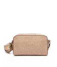 BORBONESE CAMERA CASE SMALL ECO LINE Geantă de umăr mini, din material textil beiger mare - Genți femei - 3