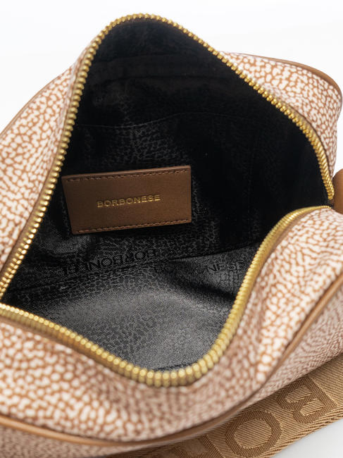 CAMERA CASE SMALL ECO LINE Geantă de umăr mini, din material textil beiger mare - Genți femei