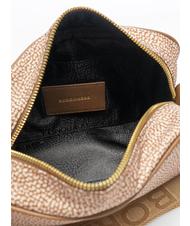 BORBONESE CAMERA CASE SMALL ECO LINE Geantă de umăr mini, din material textil beiger mare - Genți femei - 5