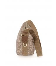 BORBONESE LUNA BAG SMALL ECO LINE Geantă LUNA Hobo, Mic beiger mare - Genți femei - 3