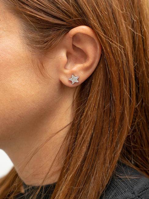 STELLA Cercei cu zirconiu cubic STEEL - Cercei