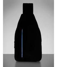 PIQUADRO brief 2 un umăr din țesătură reciclată - Genți de umăr bărbați