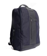 PIQUADRO BRIEF 2 rucsac pentru laptop și suport pentru iPad din material reciclat albastru - Rucsacuri pentru laptop - 3