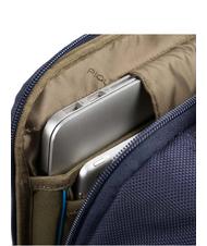 PIQUADRO BRIEF 2 rucsac pentru laptop și suport pentru iPad din material reciclat albastru - Rucsacuri pentru laptop - 5