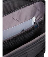 PIQUADRO BRIEF 2 rucsac pentru laptop și suport pentru iPad din material reciclat negru - Rucsacuri pentru laptop - 7