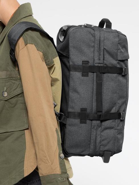 STRAPVERZ S rucsac / troller pentru bagaje de mână BlackDenim - Bagaje de mână