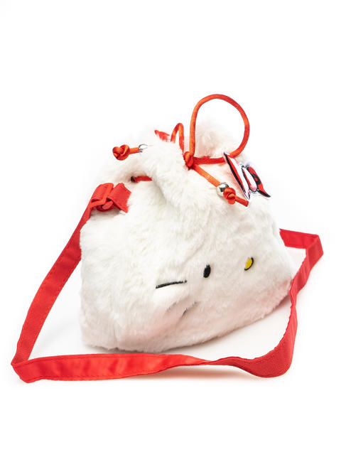FURRY  Mini găleată cu curea de umăr alb - Saci și accesorii pentru copii