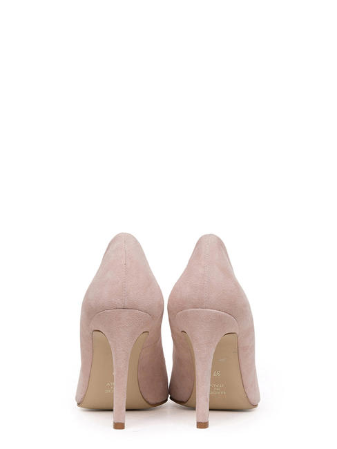 CATIA1988 Decolteu din piele de antilopă cu aplicare bijuterie roz - Pantofi femei