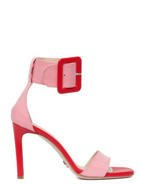 VERONICA Sandale înalte din piele multibub - Pantofi femei