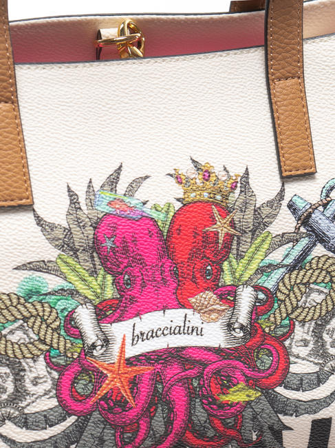 BRITNEY Geanta de umar cu curea de umar BEIGE - Genți femei