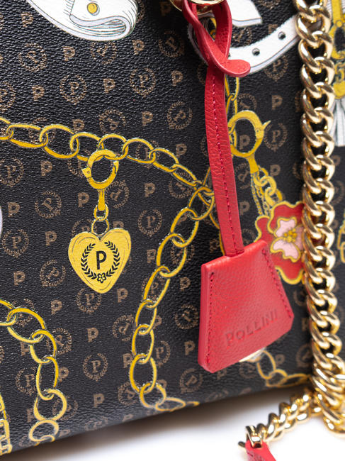 HERITAGE PREPPY CLUB geantă de m&acirc;nă negru - Genți femei