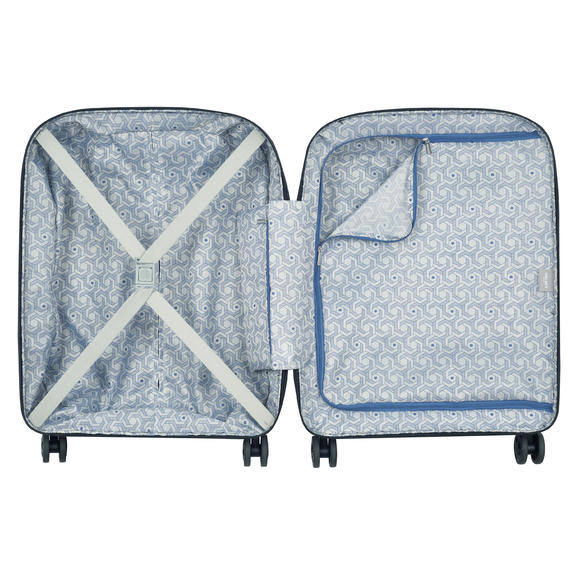 CLAVEL  Troller de bagaje de m&acirc;nă subțire, ultraliger negru - Bagaje de m&acirc;nă