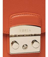 FURLA METROPOLIS S METROPOLIS S Mini geantă de umăr, din piele mandarină - Genți femei - 5
