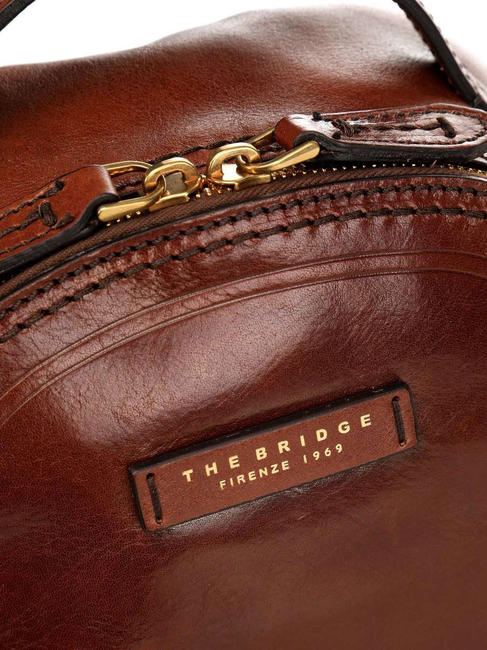 PEARL DISTRICT Rucsac din piele BROWN - Genți femei