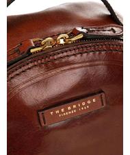 THE BRIDGE PEARL DISTRICT Rucsac din piele BROWN - Genți femei - 3