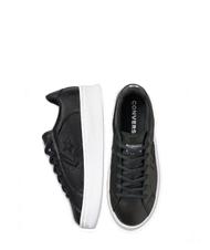 CONVERSE PRO LEATHER LIFT PLATFORM Adidași din piele NEGRU / NEGRU / ALB - Pantofi unisex - 5