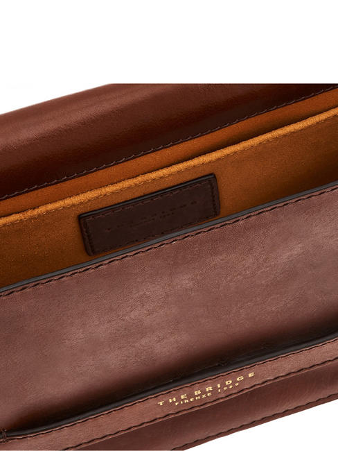 LUCREZIA Mini geantă de umăr BROWN - Genți femei