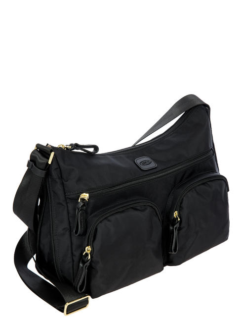 X-BAG Geantă de umăr, extensibilă negru / negru - Genți femei