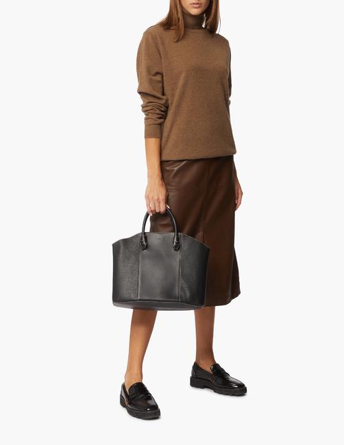 MIASTELLA Geantă de mână cu curea de umăr negru - Genți femei