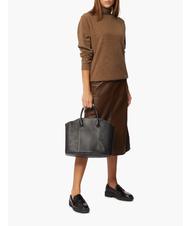 FURLA MIASTELLA Geantă de mână cu curea de umăr negru - Genți femei - 4