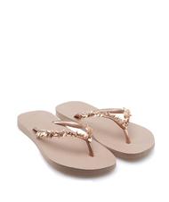 HAVAIANAS SLIM LEAVES Papuci flip-flop rose / aur - Pantofi femei - 3