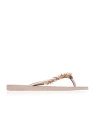 HAVAIANAS SLIM LEAVES Papuci flip-flop rose / aur - Pantofi femei - 4