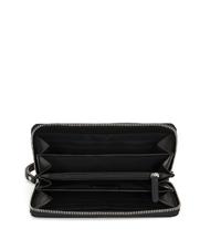 TOSCA BLU BASIC Portofel cu fermoar mare din piele negru - Portofele femei - 2
