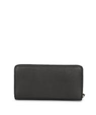 TOSCA BLU BASIC Portofel cu fermoar mare din piele negru - Portofele femei - 4